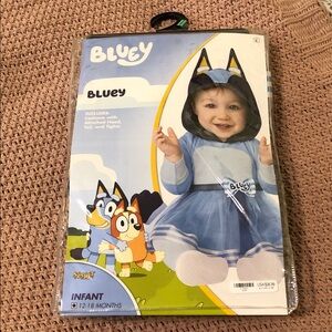 Spirit Bluey Costume - Light Blue, Navy & Orange